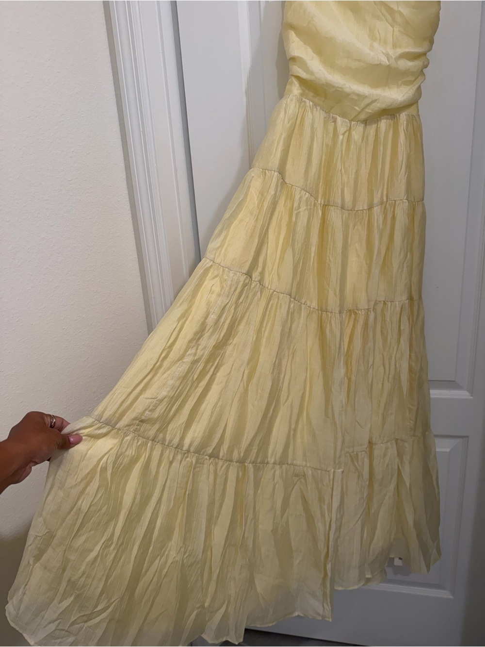 Pleated Backless Tiered Cami Dress - Picture 6 of 9